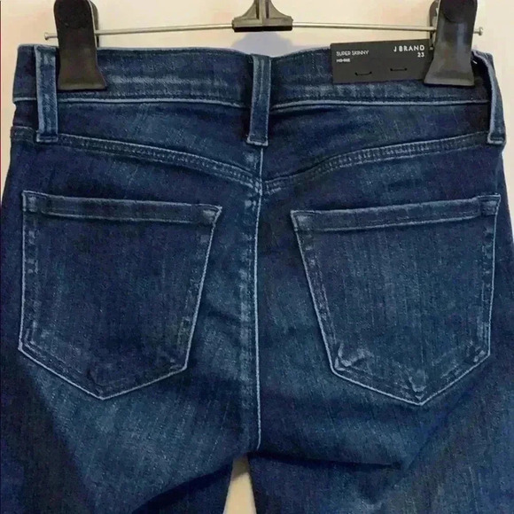BNWT J brand mid- rise super  skinny jeans size 23 - Picture 5 of 6